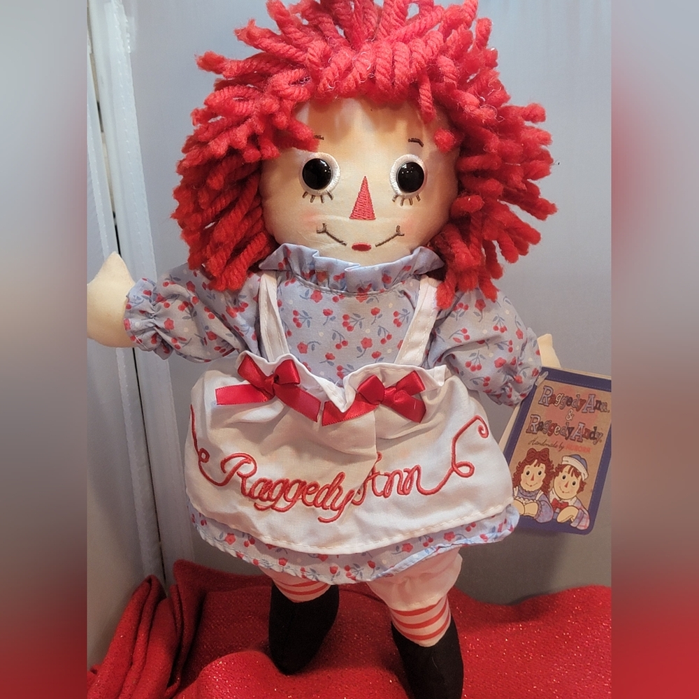 Hasbro by Aurora RAGGEDY ANN DOLL 12” Baby Rag Soft Toy Plush Stuffed 2012 NWT